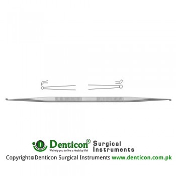 House Micro Ear Curette Stainless Steel, 14.5 cm - 5 3/4" Cup Size 1 / Cup Size 2 1.5 mm - 1.8 mm